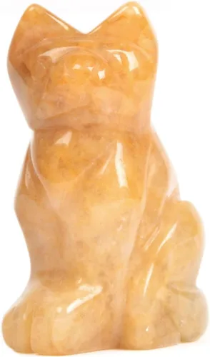 Vista 15 de Justinstones Estatua de gato guardián de piedra de sangre africana, decoración del hogar, reiki chakras curativos, cristal de escritorio, decoración