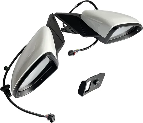 Vista 7 de Espejo retrovisor plegable automático con reversa, espejo lateral eléctrico plegable para VW Golf MK7 7.5 (Color Negro) Plegable eléctrico
