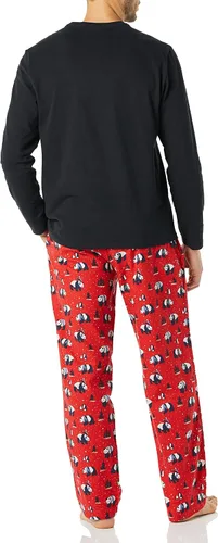 Vista 4 de Tienda Essentials Conjunto de pijama de franela para hombre