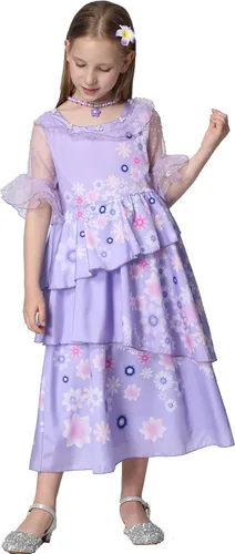 Vista 5 de ToBunm Isabela Costume for Girls Dress Outfit Cosplay Princess Tutu Dress Up for Halloween