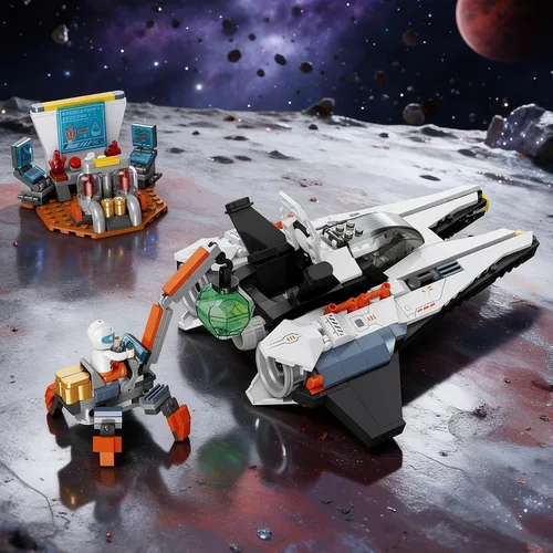 Vista 8 de Juego de construcción de naves espaciales interestelares, 502PCS Nave espacial interestelar