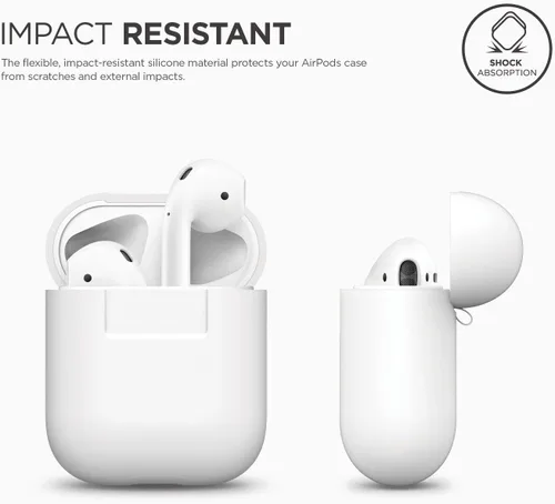 Vista 28 de elago AirPods - Funda de silicona para AirPods [Protección extra]
