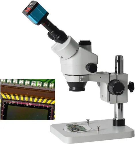 Vista 5 de [Usado] Cámara de microscopio USB de 37MP 1080P 60FPS Cámara de microscopio de la industria de vídeo con adaptador de conversión, montaje C