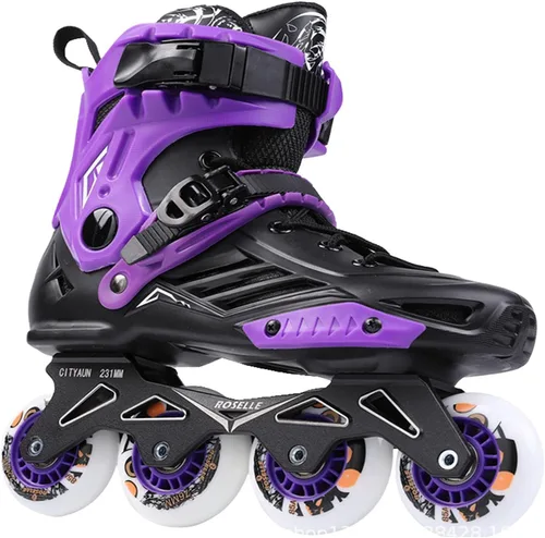 Vista 8 de Patines en línea para adultos para hombres y mujeres, patines en línea para adultos, patines de fitness para mujeres y hombres, patines