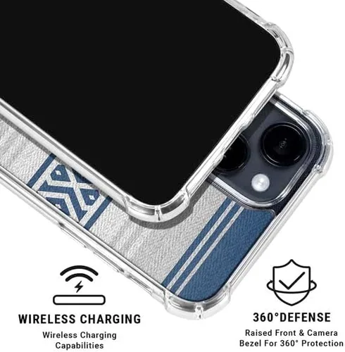 Vista 3 de Skinit Funda transparente compatible con iPhone 14, diseño oficial de la NFL Dallas Cowboys Trailblazer