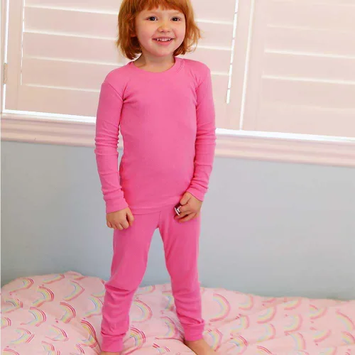 Vista 2 de City Threads Boys' and Girls' Pajama Set PJs, Organic Cotton, Made in USA