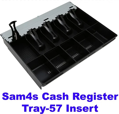 Vista 7 de HK SYSTEMS SAM4S Bandeja de dinero para cajón de efectivo 57, 5 billetes y 5 monedas, compatible con Sam4s ER-5200, ER-5240, ER-5215, ER-380