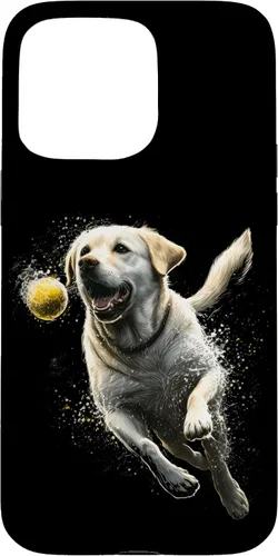 Vista 31 de Yellow Labrador Retriever Chasing a Ball Labrador Retriever Case for iPhone 17