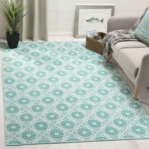 Vista 13 de Safavieh Colección Montauk - Alfombra decorativa de 2 pies 3 pulgadas x 3 pies 9 pulgadas, color negro y marfil, algodón hecho a mano, ideal