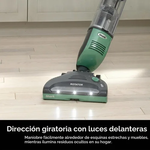 Vista 3 de Shark SV1114 Rotator Freestyle - Aspiradora vertical sin bolsa, inalámbrica, con mango para alfombras, suelos duros y mascotas con base de carga