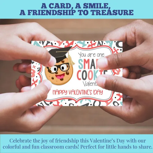 Vista 6 de AmandaCreation - Tarjetas para el día de San Valentín con chispas de chocolate con chispas de chocolate para regalar a amigos y compañeros de clase
