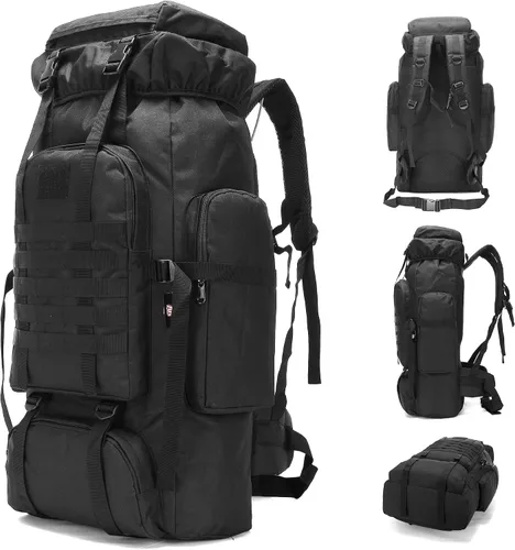 Vista 13 de King'sGuard 70L Camping Hiking Backpack for Men Women Large Military Tactical Backpack Molle Rucksack Backpack for Outdoor