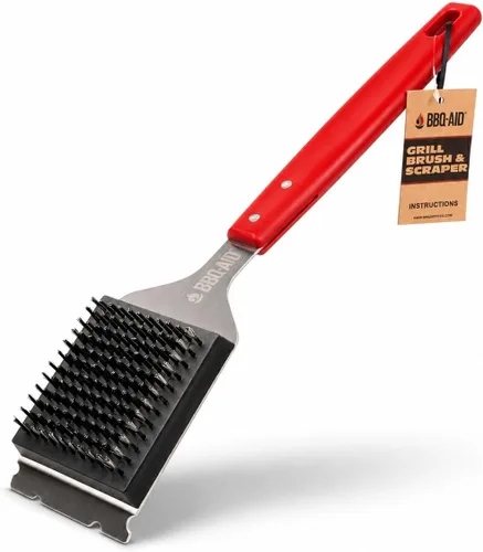 Vista 7 de Grill Brush for Outdoor BBQ Grill Cleaning Scraper, Replaceable Head, Black