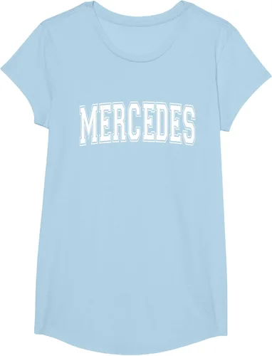 Vista 14 de MERCEDES TX TEXAS USA - Camiseta deportiva vintage estilo Varsity, Negro, S