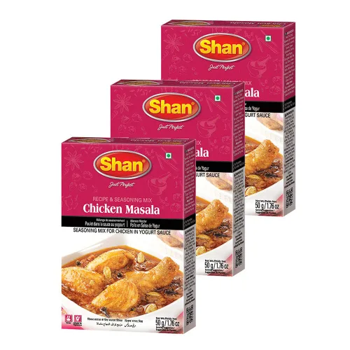 Vista 302 de Shan Chicken 65 - Mezcla de recetas y condimentos de 2.1 oz (60 g) - Polvo de especias para pollo frito picante agridulce - Adecuado