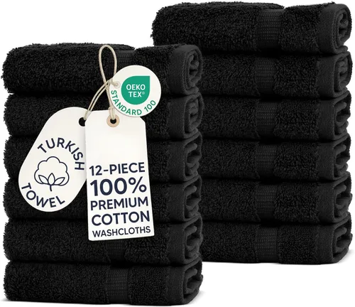 Vista 95 de Chakir Turkish Linens - Toallas turcas de 100% algodón, suaves y absorbentes (juego de 3 toallas personalizables, color aguamarina)