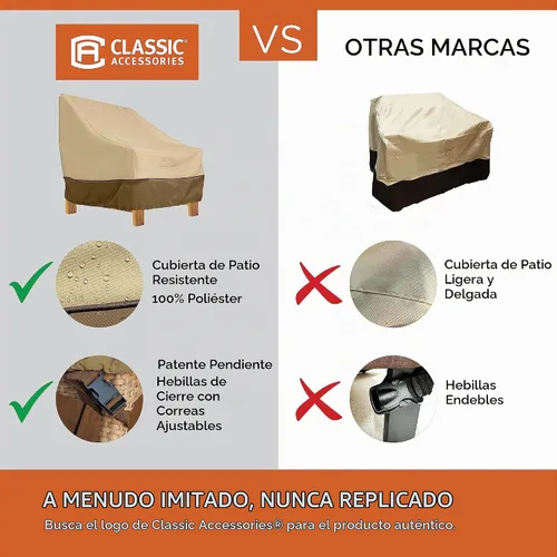 Vista 2 de Cubierta Classic Accessories para barbacoa empotrada, modelo Veranda Island , XS, Pebble