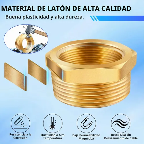 Vista 4 de Adaptador de manguera contra incendios, 2 "NPT x 2-1/2" NST NH Conversor
