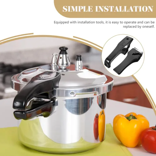 Vista 2 de Mango de repuesto para olla a presión, resistente al calor, accesorio de cocina, agarre ergonómico, cómodo y 7.48 x 1.96 x 1.77 pulgadas, fácil