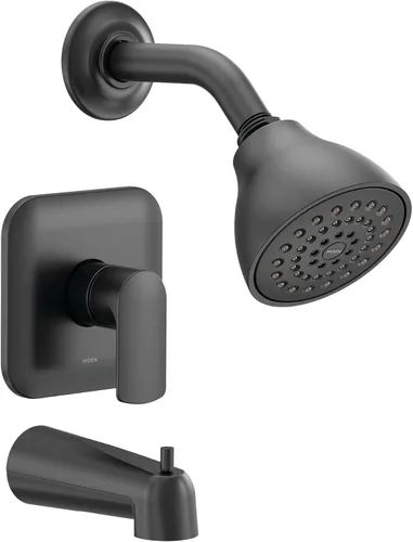 Vista 5 de Moen UT2813EP Rizon M-CORE 2-Series 1-Handle - Kit de molduras para bañera y ducha, requiere válvula, cromado