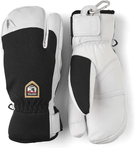 Vista 2 de Hestra Army Leather Patrol 3-Finger Glove - Warm, Versatile 3-Finger Glove for Winter, Skiing, and Snowboarding