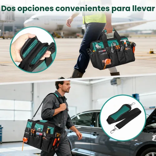 Vista 5 de FamilyKit Bolsa de herramientas resistente de 17 pulgadas para hombres