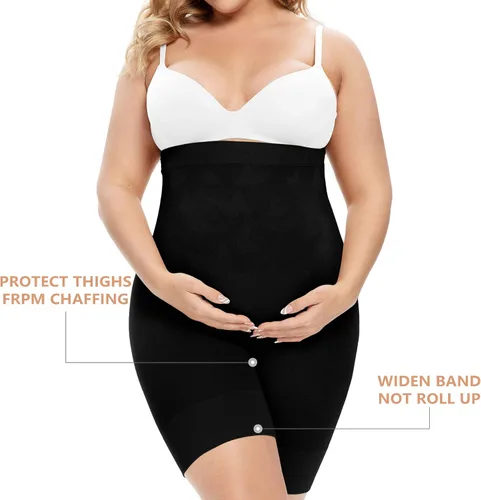 Vista 4 de B Shape Premium Maternity Shapewear with Belly Support Pregnancy Shapewear Shorts for Photoshoot Dress Baby Shower Dress