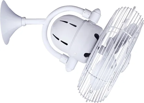 Vista 8 de Matthews KC-BN - Kaye Brushed Nickel Ventilador de pared para exterior de 13" con control de pared, KC-BN, 47watts, 110 volts