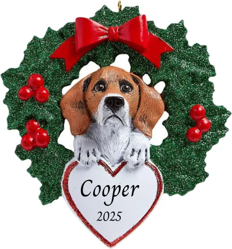 Vista 21 de Adornos personalizados para árbol de Navidad 2025 para mascotas, Chihuahua con corona, recuerdo para los amantes de los perros de los cachorros