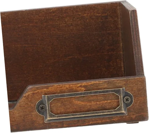 Vista 9 de Caja organizadora de joyas de madera clásica Washi Tape Holder 2pc Estuche de almacenamiento de escritorio