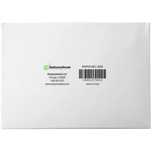 Vista 10 de Restaurantware Paquete de 1000 envolturas de plástico para alimentos, 10.75 x 8 pulgadas, precortadas, transparentes, desechables, para microondas