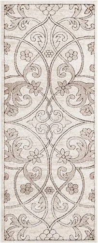 Vista 3 de Unique Loom Rushmore Collection - Alfombra de área Washington (2 pies x 5 pies 1 pulgada, beige oscuro/beige)