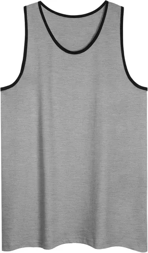 Vista 58 de Allsense Camiseta sin mangas para hombre – Camisa casual ligera