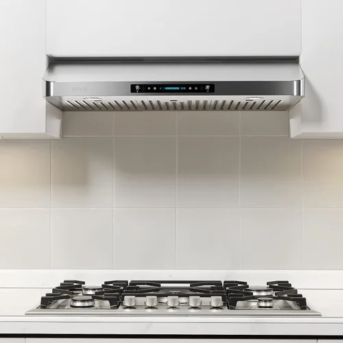 Vista 7 de IKTCH Campana extractora para debajo del gabinete de 30 pulgadas con 900 CFM, panel de control táctil y detección de gestos de 4 velocidades
