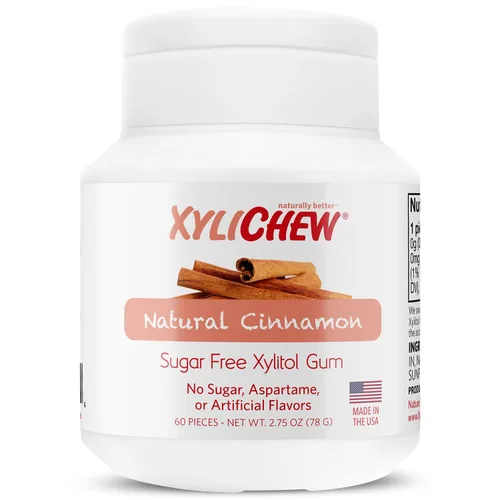 Vista 11 de Xylichew Goma de mascar 100% xilitol sin OMG, sin aspartamo, sin gluten y sin azúcar, cuidado bucal natural, alivia el mal aliento y la boca seca