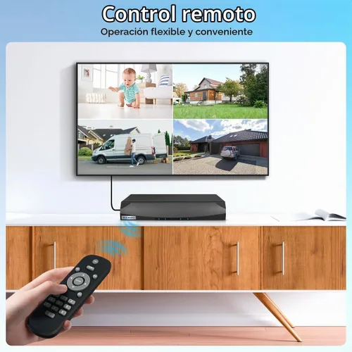 Vista 7 de Almacenamiento de 90 días y audio de 2 vías: sistema de cámara de seguridad con cable para exteriores, sistemas de cámara de seguridad con cable