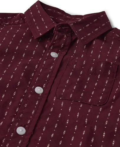 Vista 2 de The Children's Place Baby Boys' and Toddler Poplin Long Sleeve Button Down Shirt