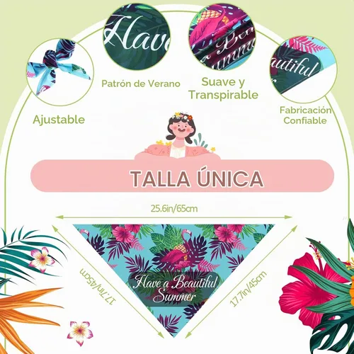 Vista 4 de Chunful - 50 bandanas de verano para perros y mascotas, bufandas triangulares a granel, babero, disfraz de mascota de temporada, traje de gato