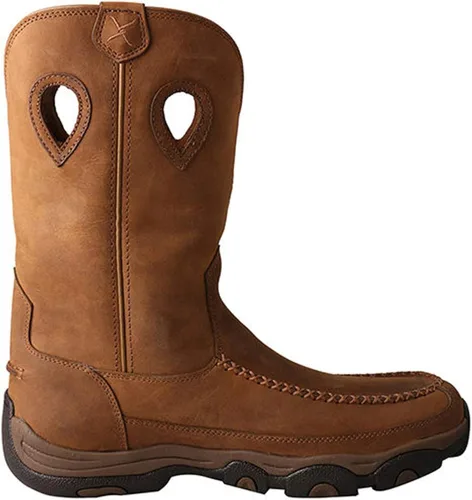 Vista 3 de Twisted X Moc Toe Botas de senderismo para hombres - Silla de montar angustiada