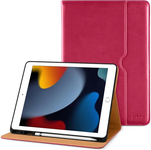 Vista 29 de DTTO Funda para iPad de 9ª/8ª/7ª Generación de 10.2 Pulgadas 2021/2020/2019, Funda de Soporte Folio Empresarial de Cuero Premium con Soporte