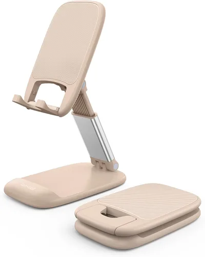 Vista 11 de Lamicall Soporte de teléfono celular para escritorio, soporte de teléfono 1-negro
