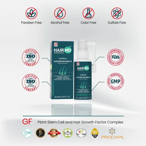 Vista 6 de HairMD Transplant Clinical Repair Serum - Suero de recrecimiento del cabello de 2.0 fl oz - Previene la pérdida de cabello después del trasplante