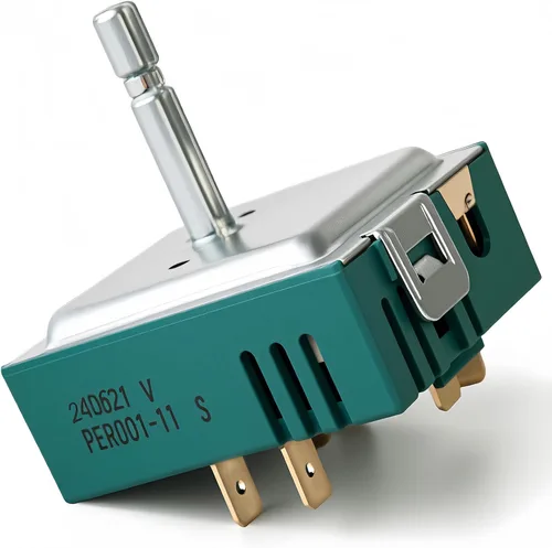 Vista 8 de Interruptor de control infinito de doble rango DG44-01005B, sustituye a DG44-01005A. Apto para horno/estufa Samsung. Número de producción original