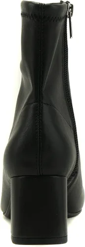 Vista 2 de Delicious ADENA Botines de tacón de bloque con punta cuadrada para mujer, suave y elástico, con cremallera lateral