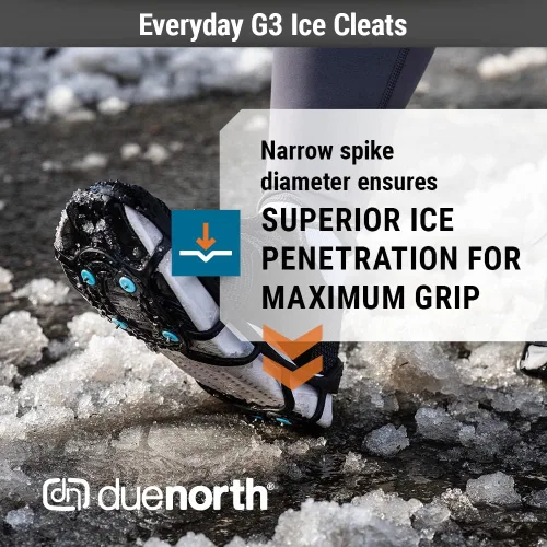 Vista 6 de Due North Everyday G3 - Cuchilla de hielo para caminar y correr sobre nieve y hielo 1 par