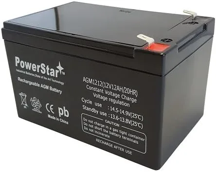 Vista 2 de PowerStar Nueva batería SLA universal 12V 12Ah UB12120 reemplazo