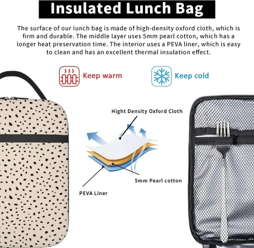 Vista 10 de Gianlaima Fiambrera aislada de fútbol americano para mujeres y hombres, bolsa de almuerzo portátil reutilizable para oficina, trabajo, viajes