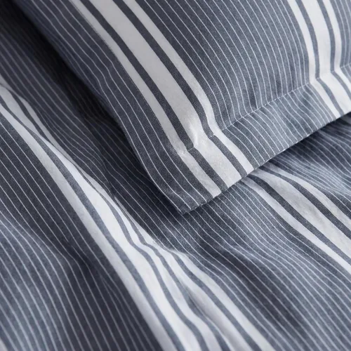 Vista 5 de Nautica - Juego de edredón King, ropa de cama reversible de algodón con fundas a juego y bolsa de lavandería reutilizable, peso medio, certificado