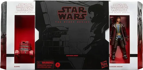 Vista 2 de STAR WARS Paquete de 2 figuras exclusivas de la serie negra de 6 pulgadas Cassian Andor & B2EMO