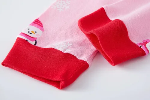 Vista 8 de Akyzic Conjuntos de pijamas de Navidad para niños y niñas, ropa de dormir de Papá Noel y muñeco de nieve